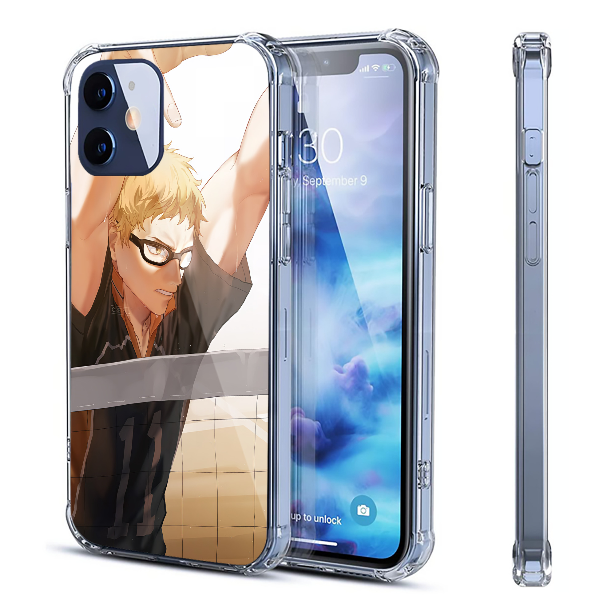 （画像用） ハイキュー!! Haikyu!! 【iPhone 12シリーズ対応】透明スマホケース（クリアソフトケース）